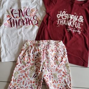 Girls Thanksgiving lot size 5/5T